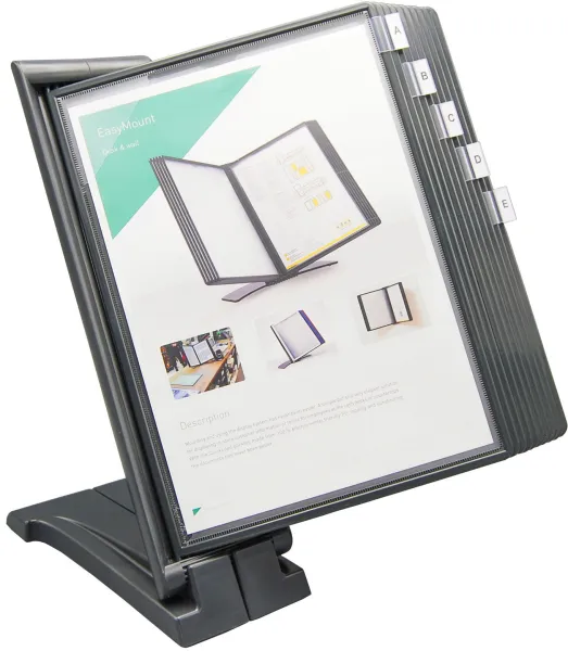 Q-connect Quickfind registersystem antrasittgrå