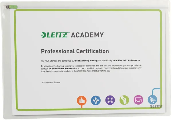 Leitz Traveller glidelåslomme